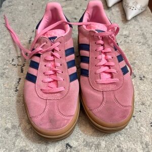 Adidas Originals Gazelle Bold W Pink Navy Gum Women's Casual Shoes H06122